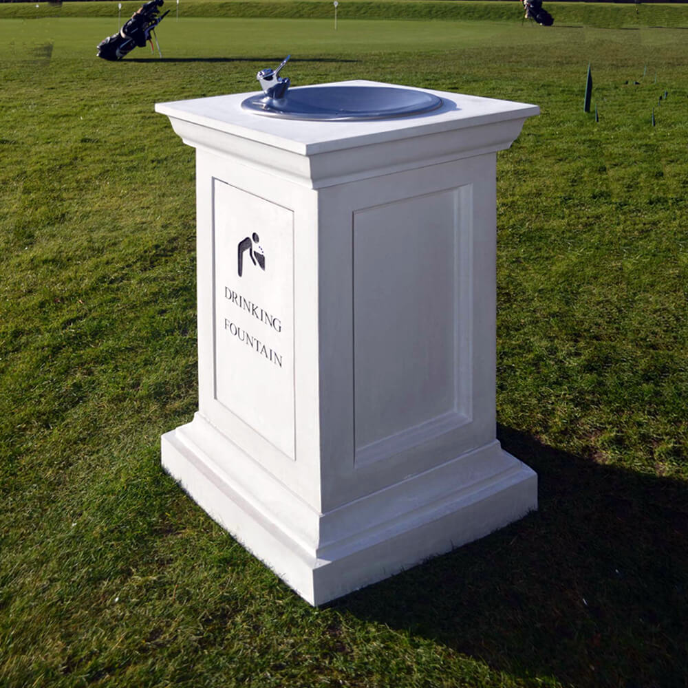 Trinkbrunnen aus Sandsteinguss für draußen - Marlowe Park / Sand