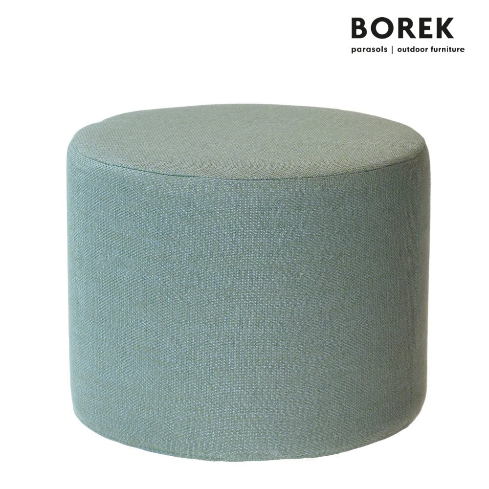 Runder Outdoor Sitzhocker in Grün von Borek - Desio Hocker / Paraiba