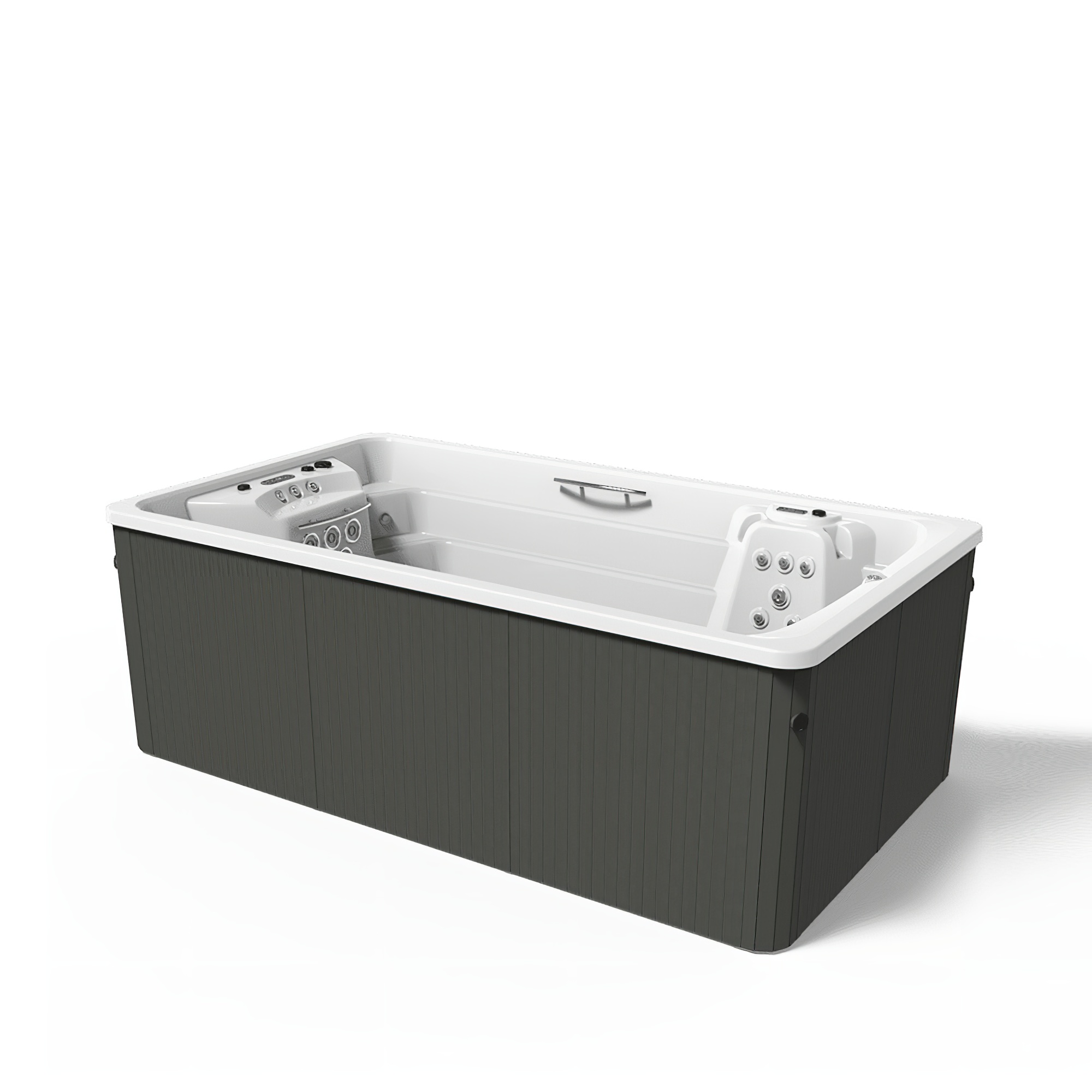 Großes Swim Spa für den Garten - zum Aufstellen oder Einlassen - Eridna / freistehend / ohne Filter- und Pumpsystem