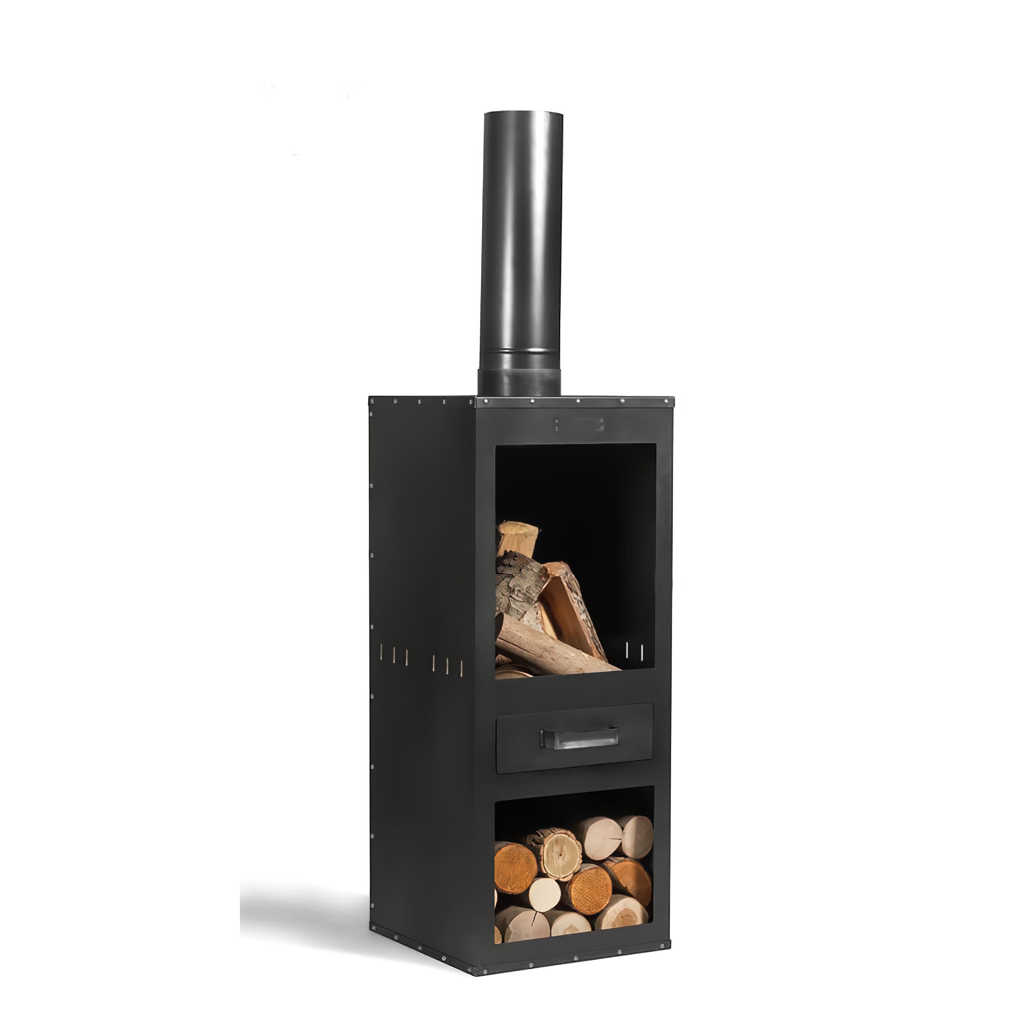 Moderner Stahl Outdoor Gartenofen als Feuerstelle fur draußen - Furnos Gartenofen