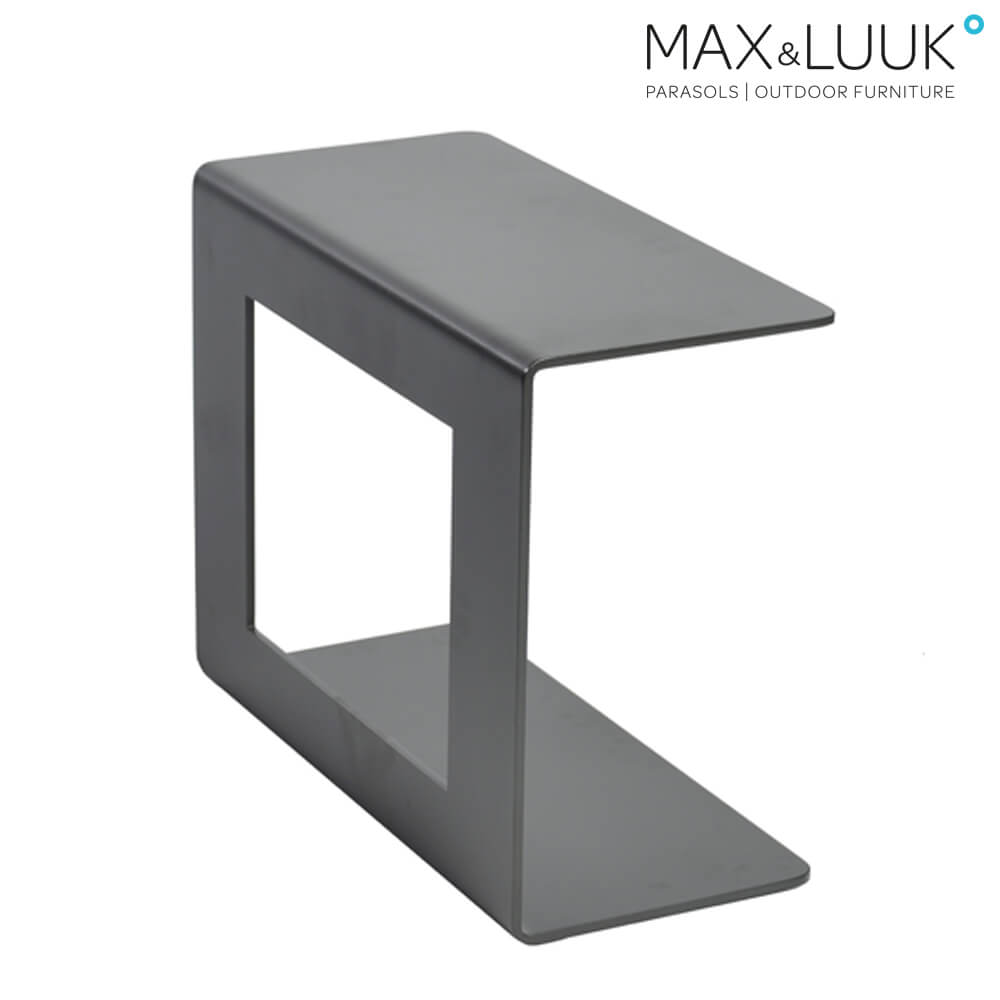 Anthrazitfarbener Beistelltisch für Max & Luuk Loungemodule - Riff Beistelltisch