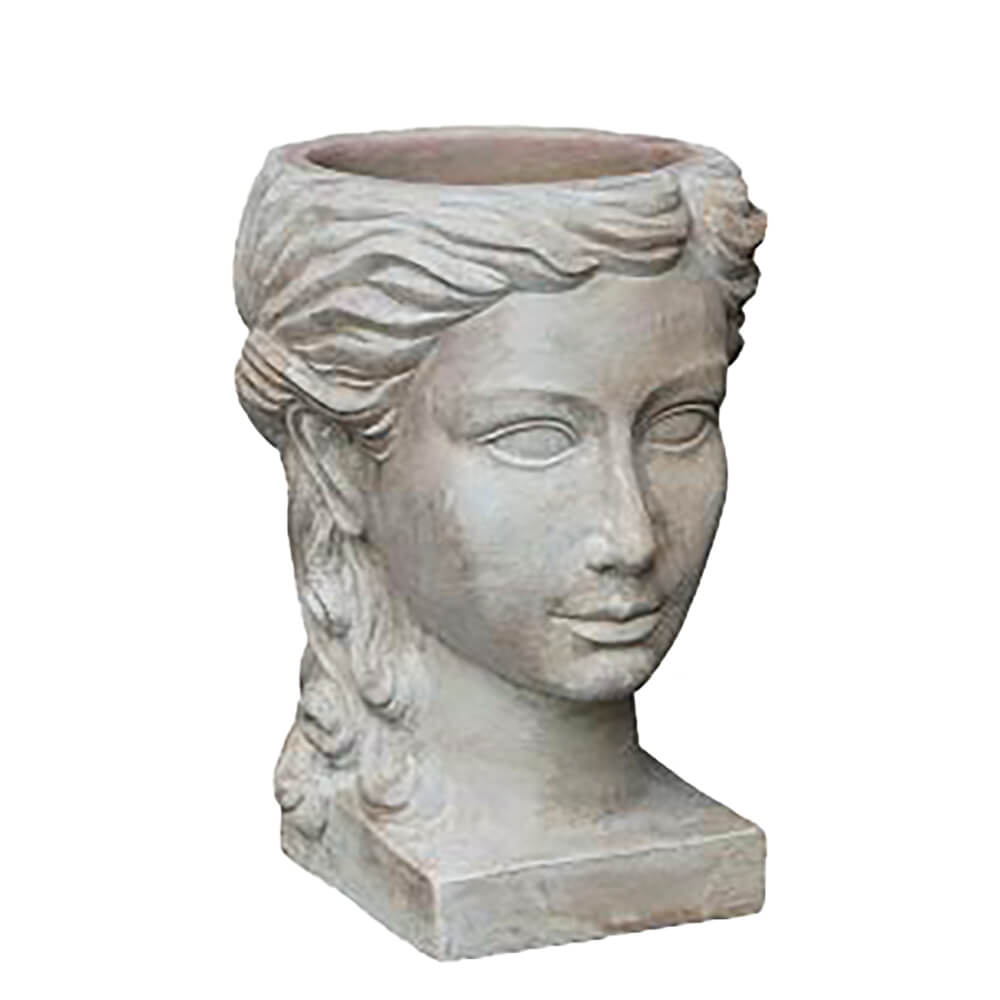 Pflanzgefäß Büste Frau - Terrakotta - Outdoor - Laura