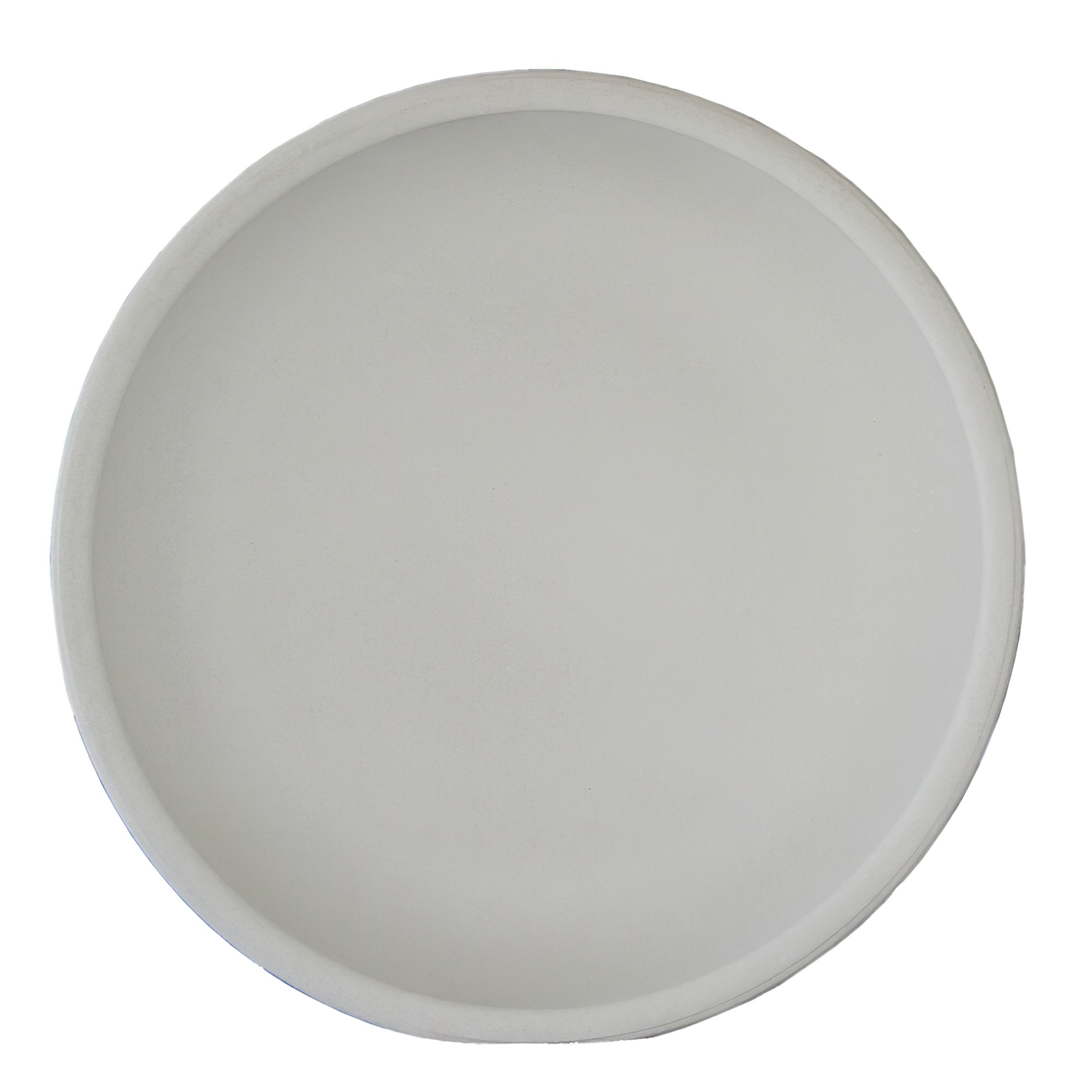 Moderno tavolo da giardino rotondo grigio in materiale robusto