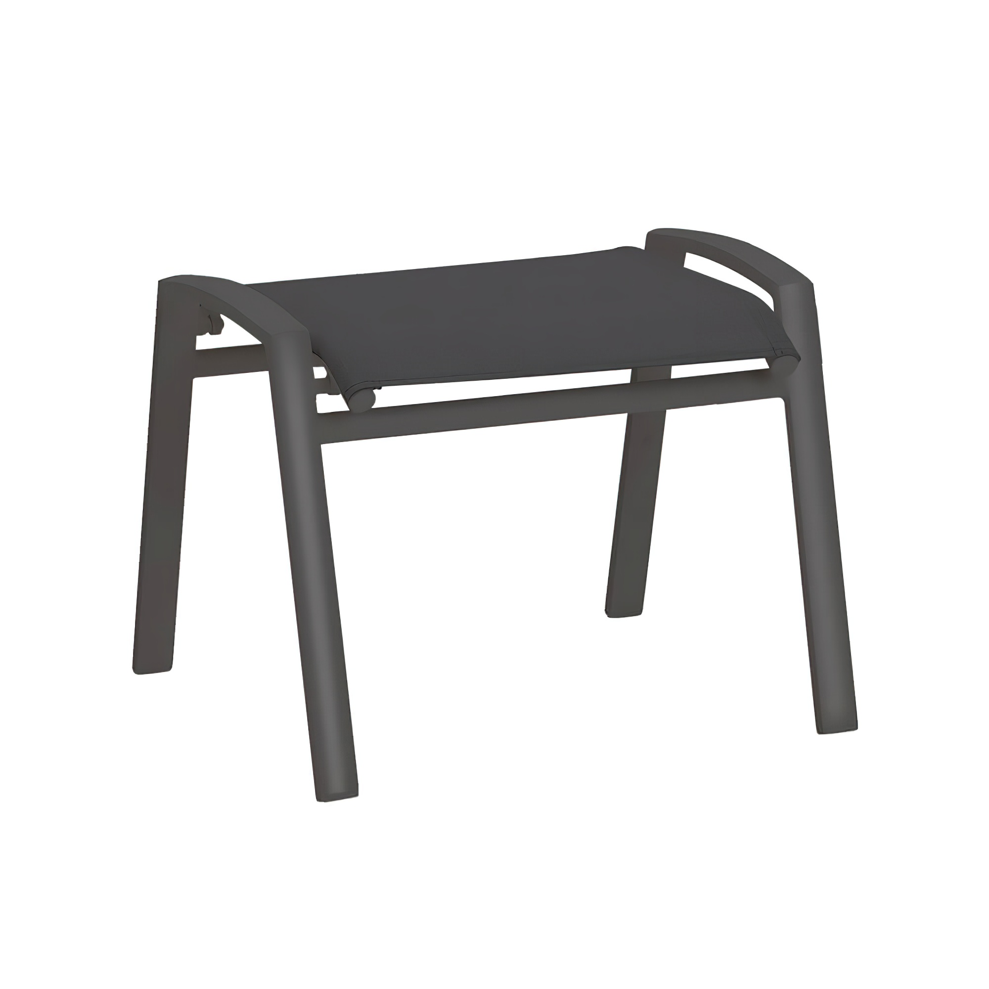 Tabouret de jardin noir moderne en métal, parfait pour la décoration et les meubles de jardin