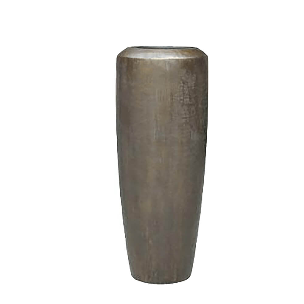 XXL Indoor Vase - Polystone - Braun - Mit Einsatz - Osayi / 117x46cm (HxD) / ohne Wasserstandsanzeiger