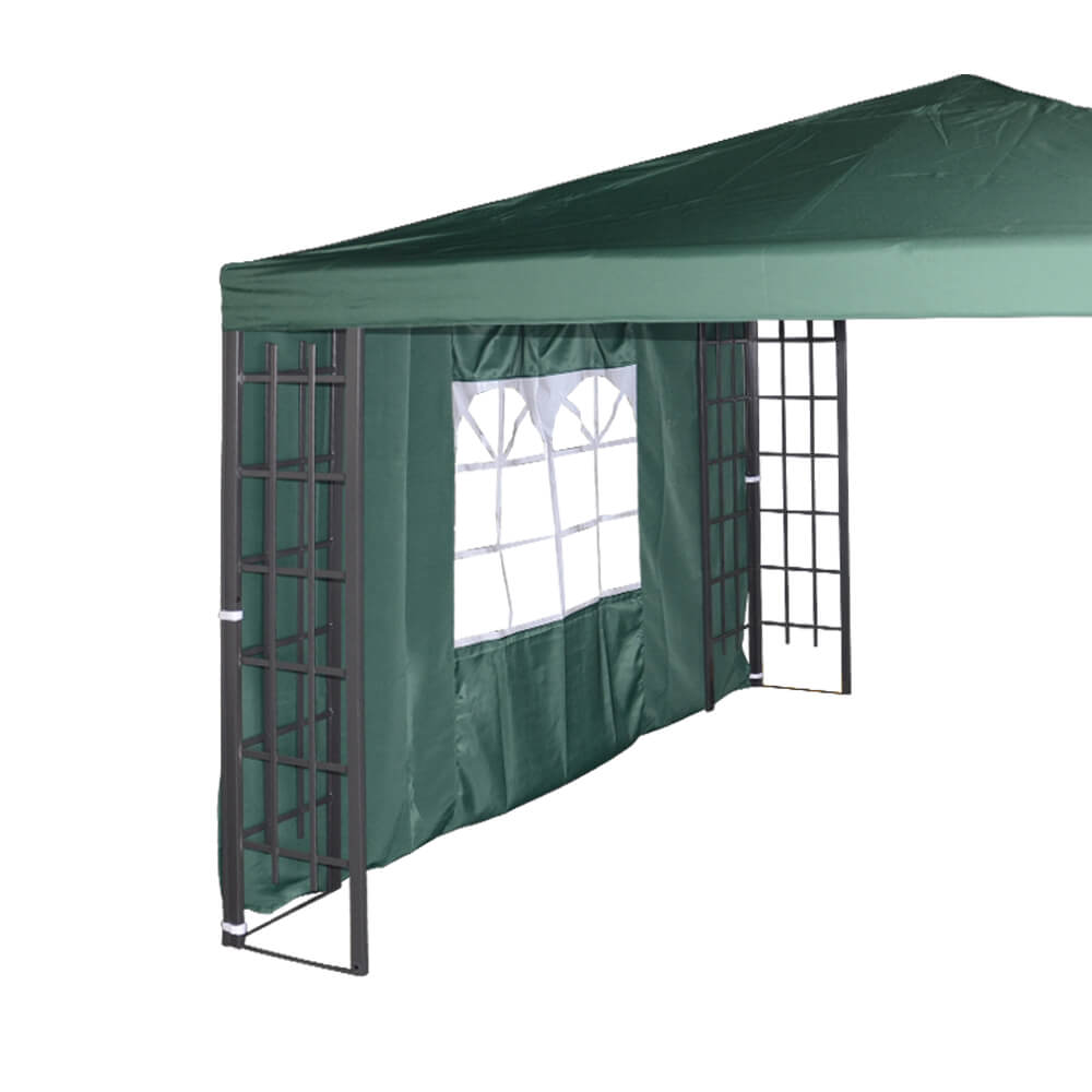 Bunte Pavillon Polyester Seitenwände 3x1,9m - Pavillonwand Heronus / Grün