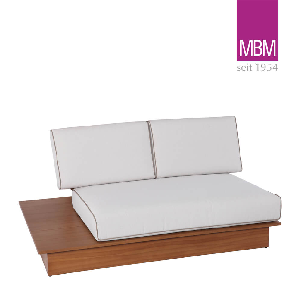 2-Sitzer Lounge-Bank für den Innen- und Außenbereich - MBM - La Villa Lounge 2-Sitzer  / ohne Schutzhülle