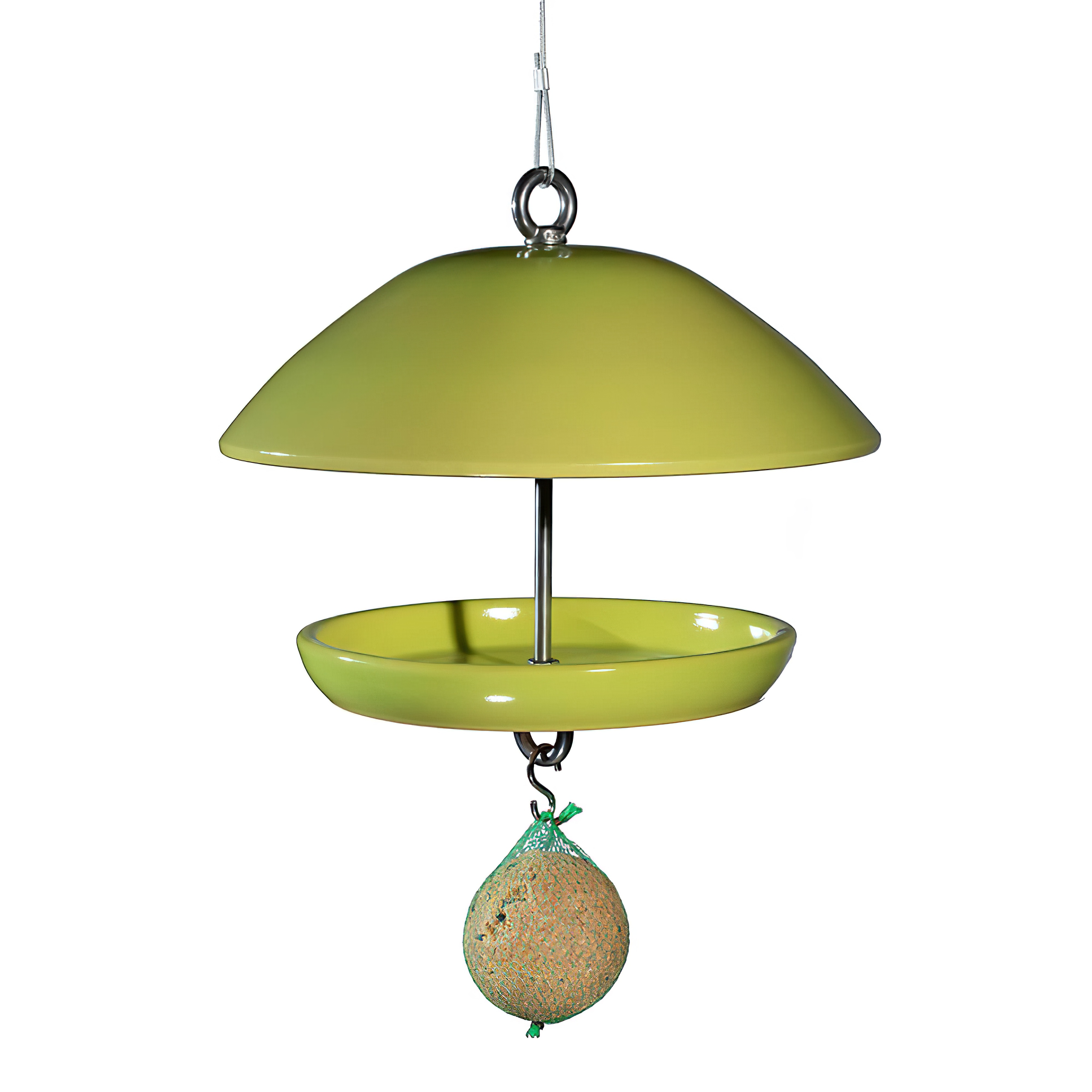 Garten Vogelhaus aus Steinzeug zum Aufhängen - Winterfest - Grün - Rund - Birdy Viride