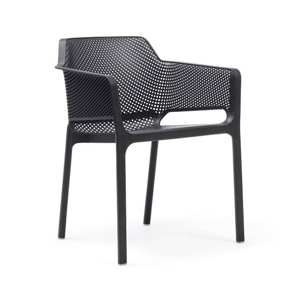 Vollkunststoff Designer Gartenstühle stapelbar - Stuhl Rigor / Schwarz