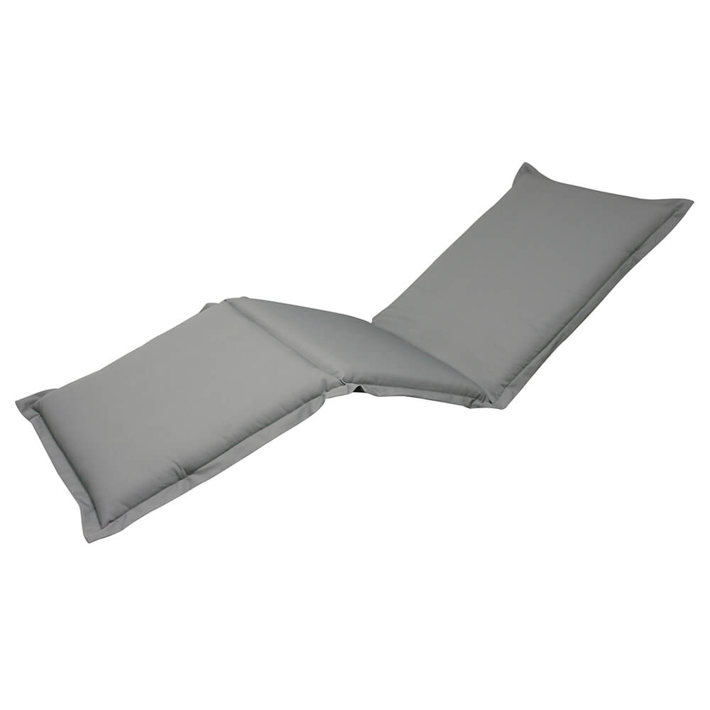 Wetterfeste Design Auflage für Gartenliege 195 cm - Mollis Liegenauflage / Grau