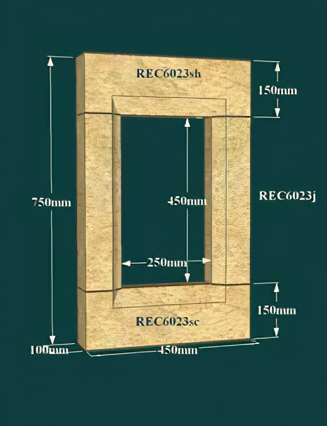Antikes Ruinenfenster zum Einbauen - Edge Hall