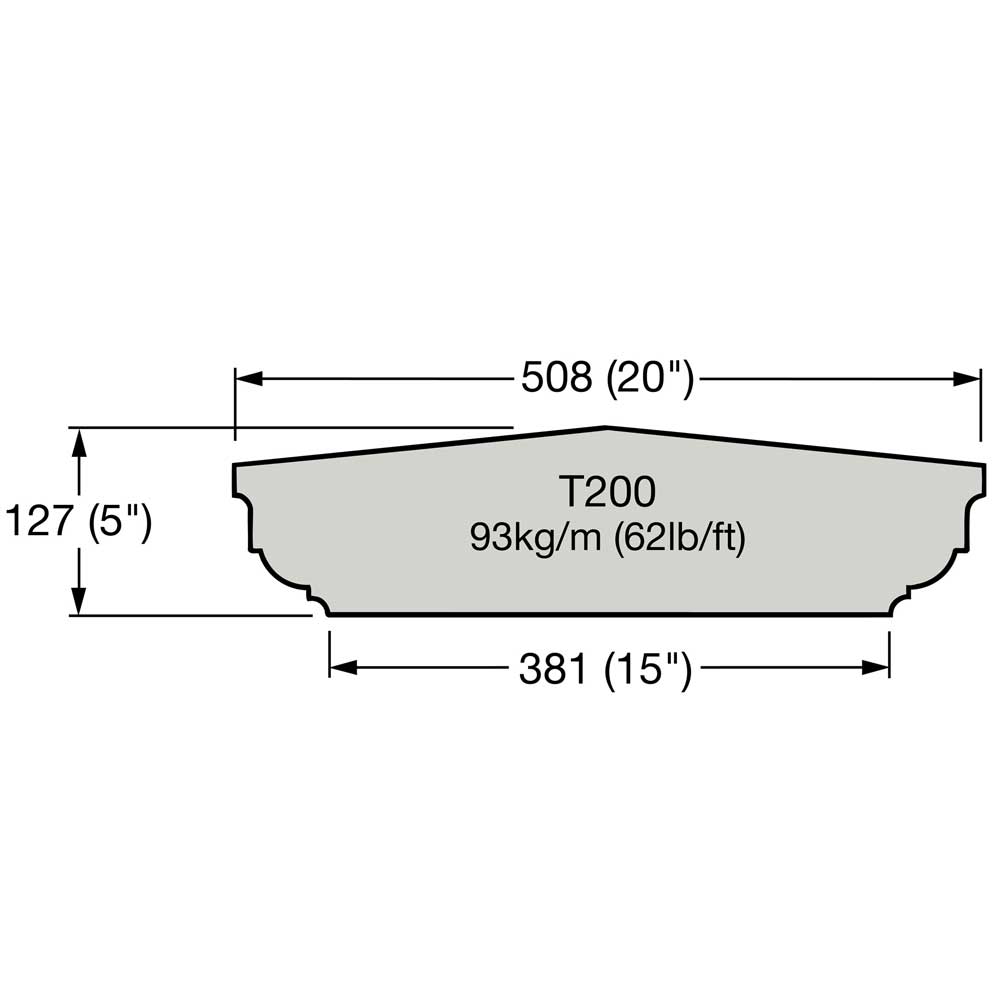 Naturstein Platte für Gartenmauer / Sand / 75x50,8x12,7 cm (LxBxH)