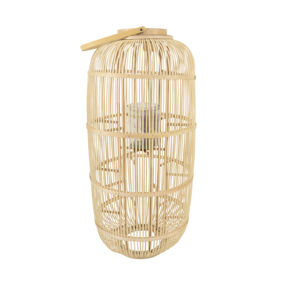 Gartenlaterne zum aufhängen und hinstellen - Holzlaterne Edam / 97x45cm (HxDm)