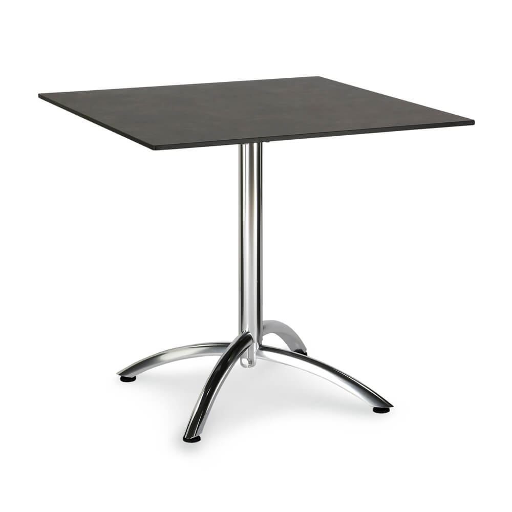 Eckiger Garten Klapptisch weiß oder grau 80cm - Klapptisch Clarere / Anthrazit