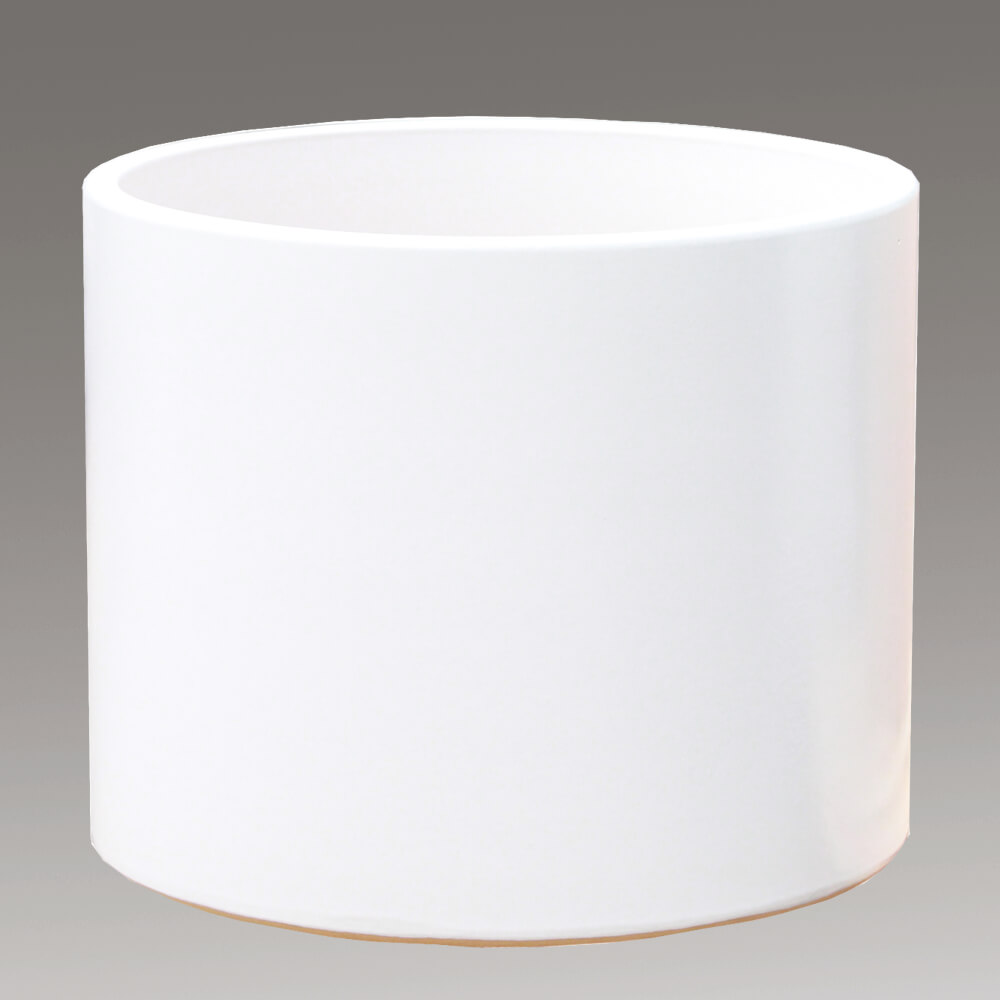 Runder Pflanztrog aus Steinzeug - weiß - frostsicher online - Rivus Blanc