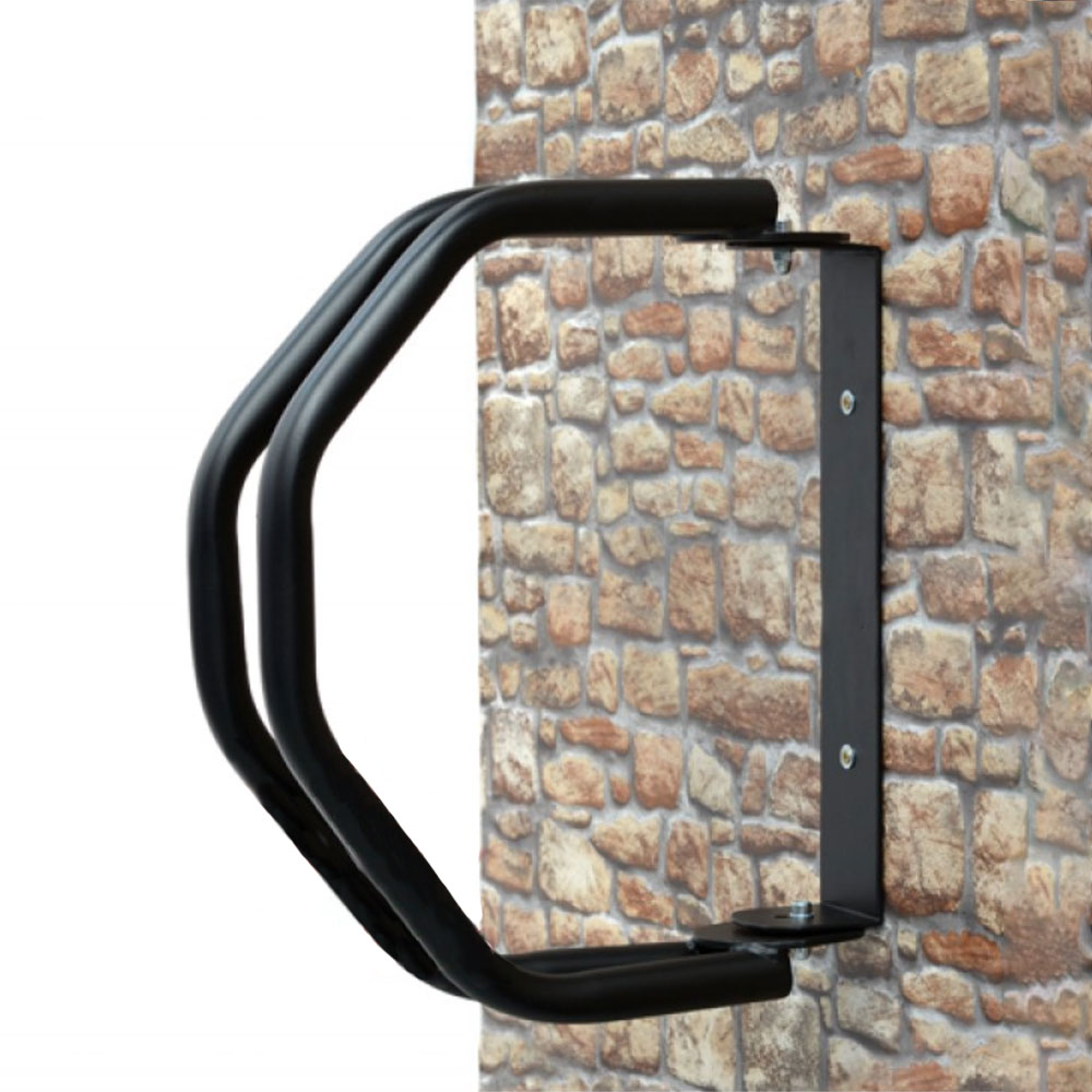 Schlichter Fahrradständer für die Wand aus Metall - Brekkan / Grün