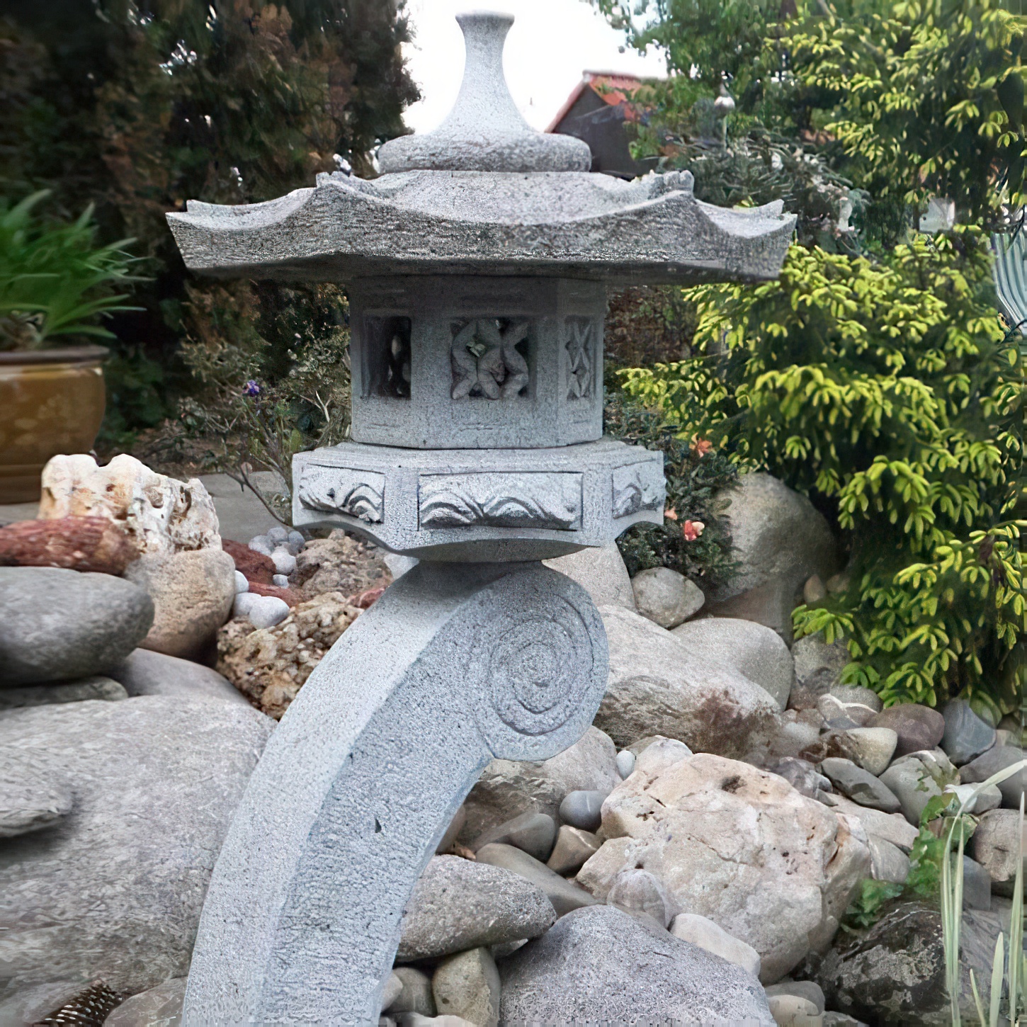 Japanische Steinlaterne Naturstein - Nigata / 50cm