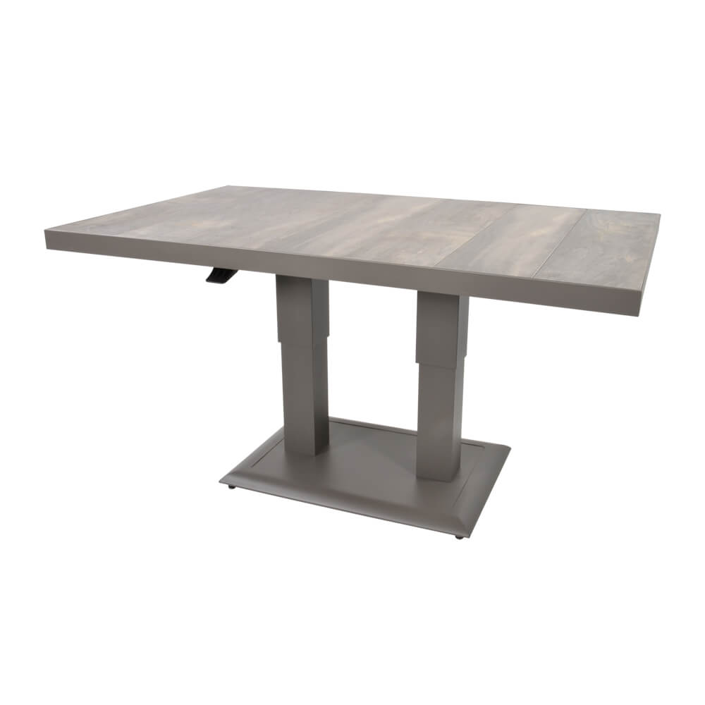 Höhenverstellbarer Alu-Keramik Gartentisch - Esstisch Flero