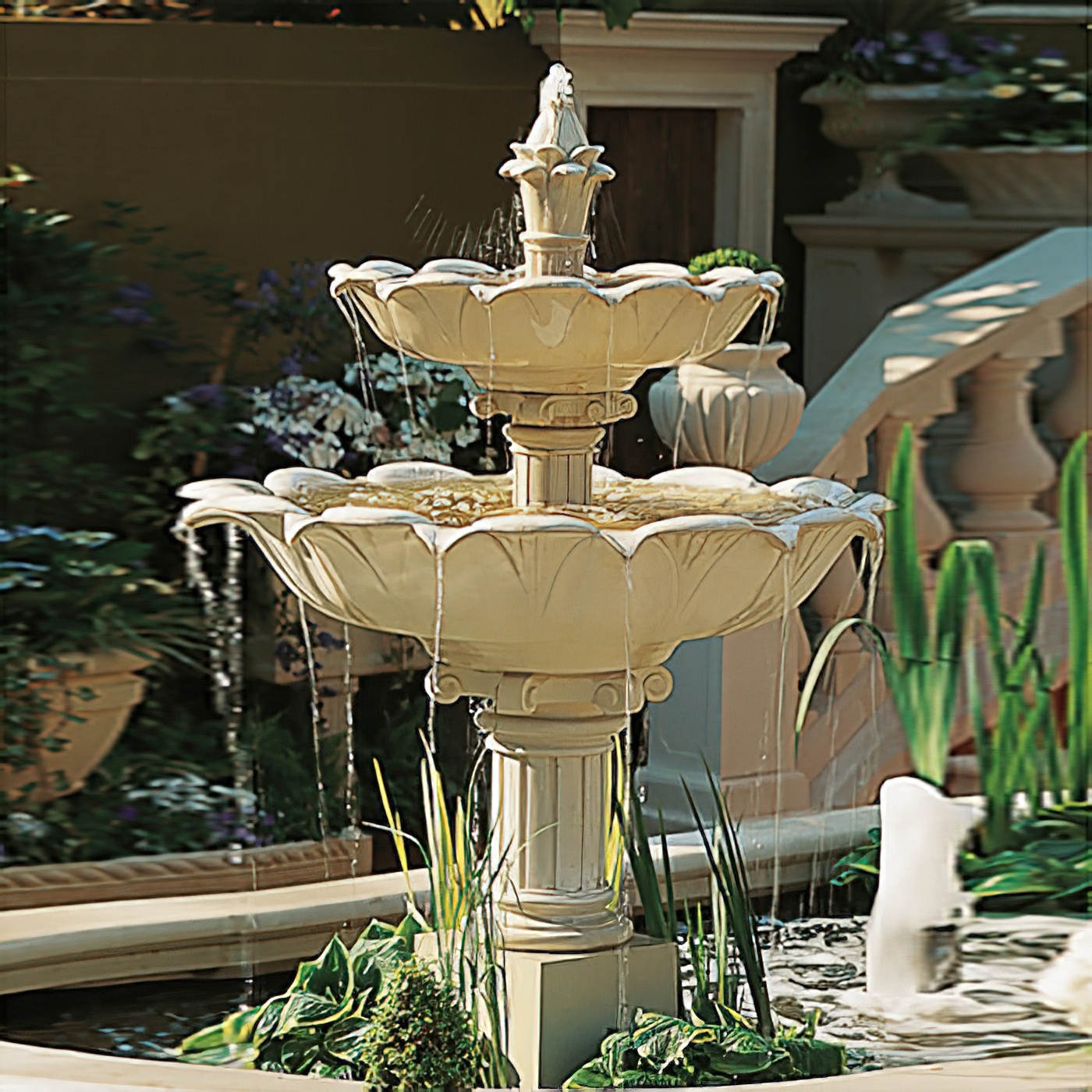 Große Springbrunnen Kaskade - Cliveden / Sand