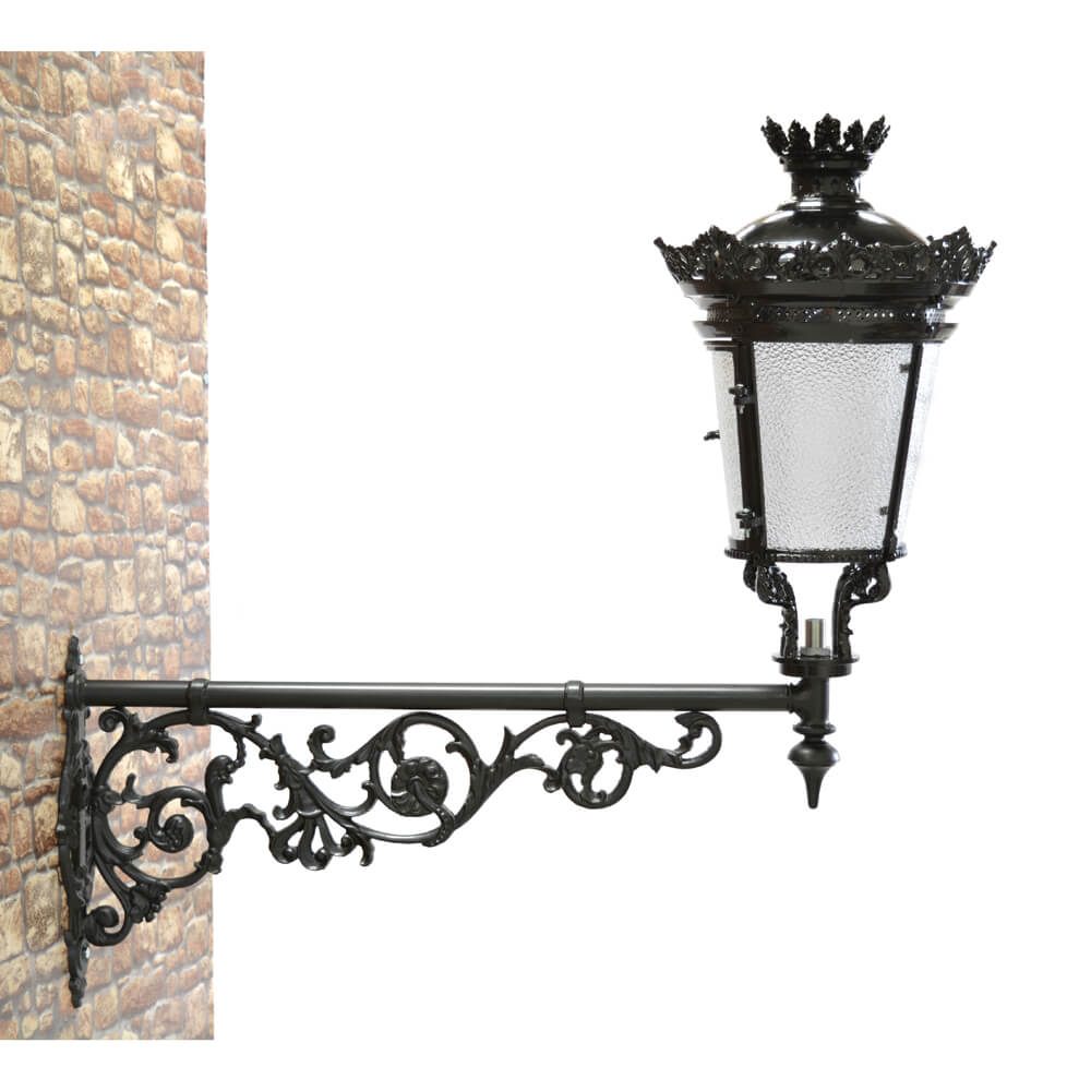 Garten Wandlaterne aus Gusseisen - nostalgisch - Delfio / Anthrazit