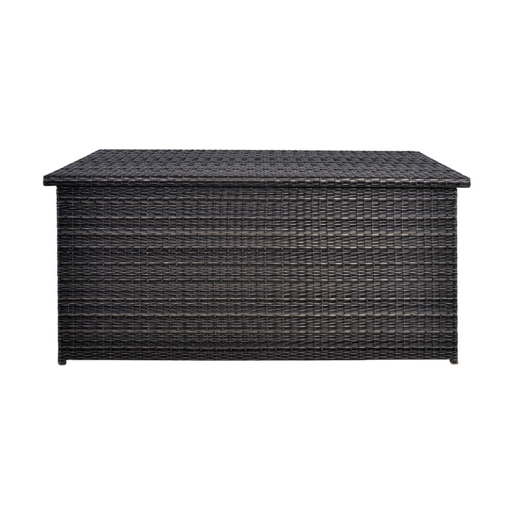 Große Kissentruhe in Rattanoptik für den Garten - Kissenbox Refi