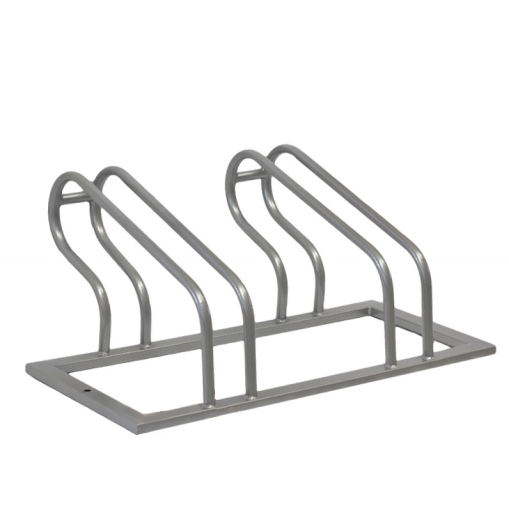 Doppelter Fahrradständer aus Metall für Gärten oder Städte - Snorri / Grün