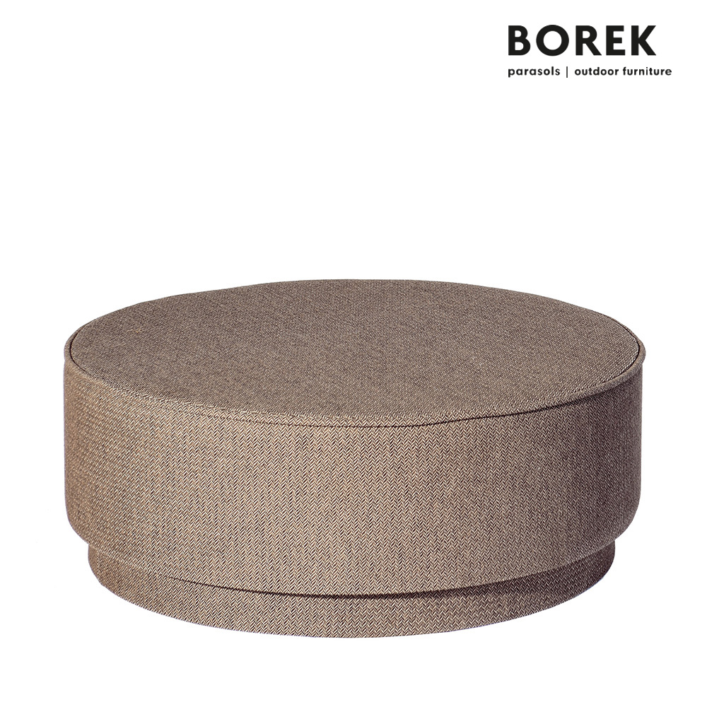 Siège de jardin rond en tissu marron par Borek