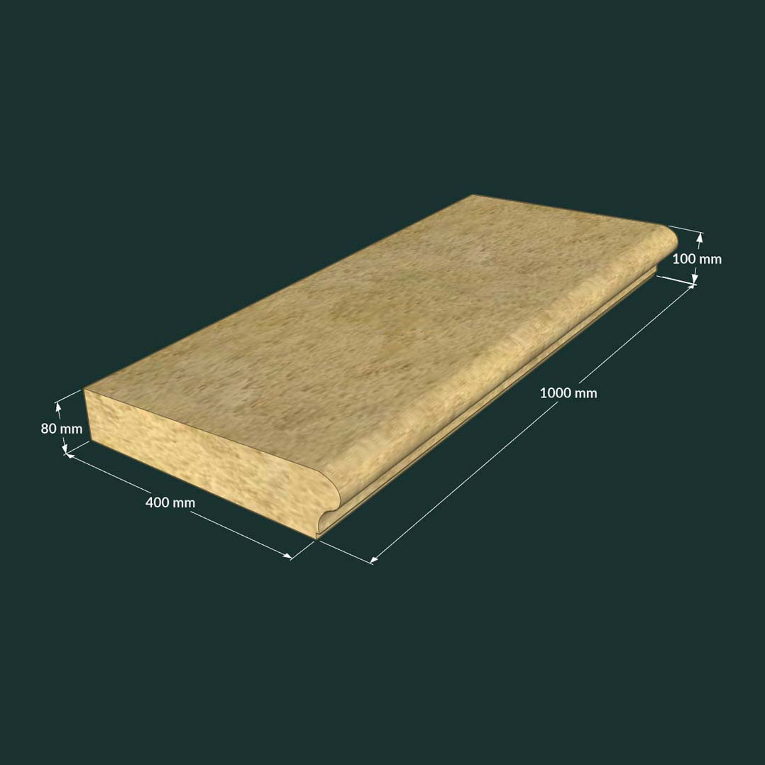 Lange Abdeckplatte für Gartenmauern - flaches Design - Ronan Long