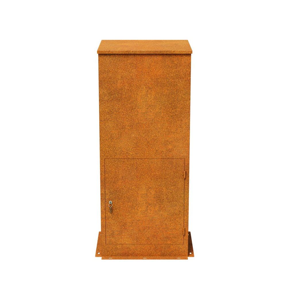 Premium-Briefkasten aus Corten moderne Rostoptik & viel Stauraum