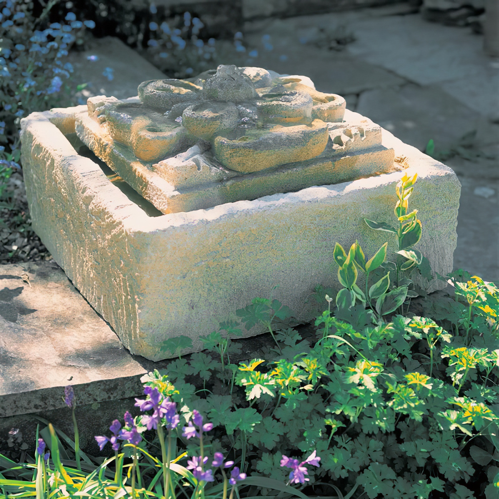 Garten Wasserspiel mit Pumpe - Bretagne