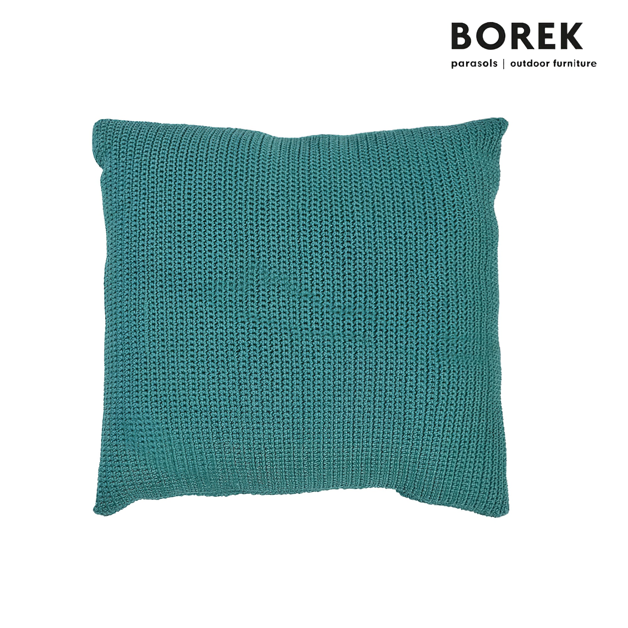 Outdoor Deko Kissen für Gartenmöbel von Borek - Crochette Zierkissen / Blue Slate