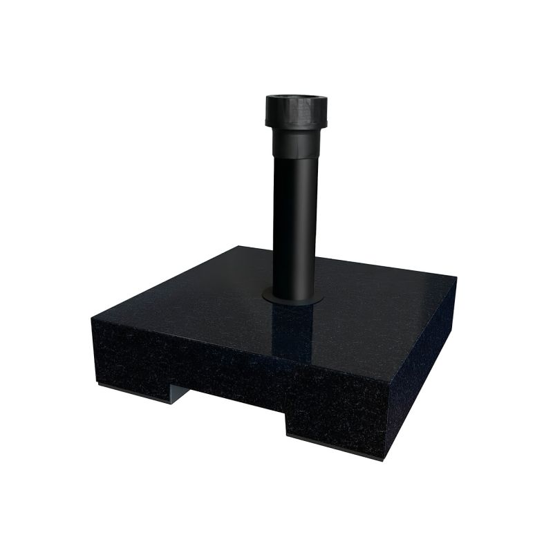 Base resistente in granito nero per ombrellone da giardino