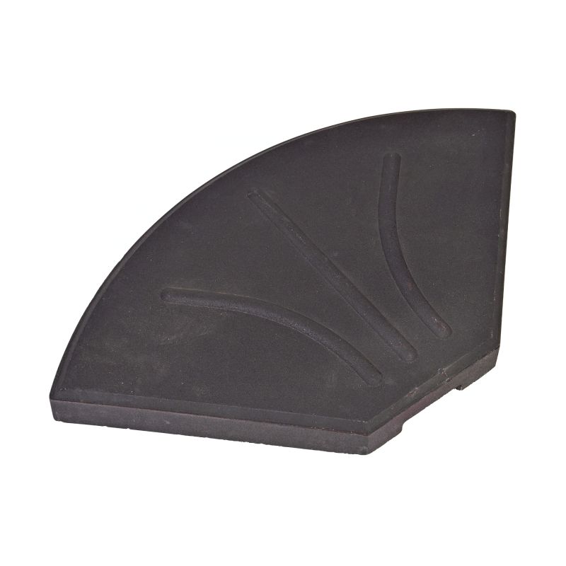 Pannello semicircolare nero per meridiana in pietra per decorazione da giardino