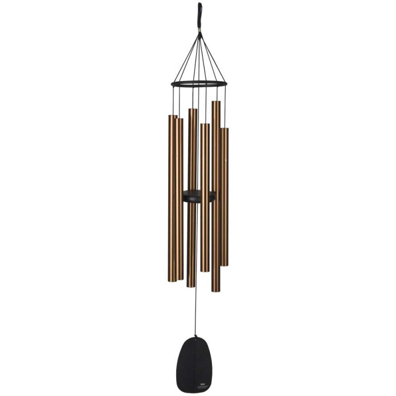 Carillon bronze avec plusieurs tubes, idéal pour la décoration de jardin