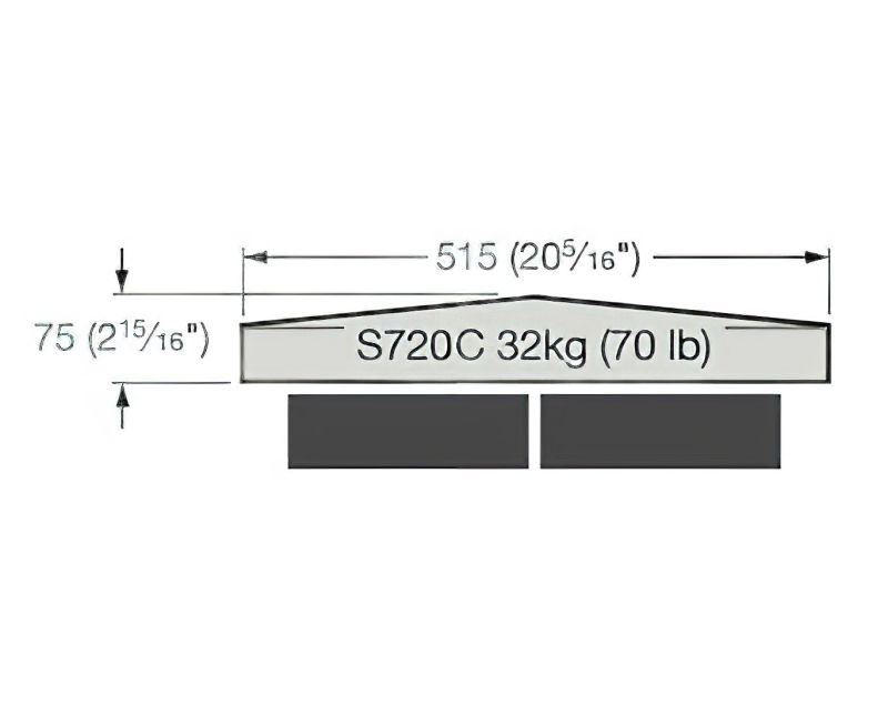 Dimensions et poids de 32 kg pour poids d'équilibrage de cadran solaire