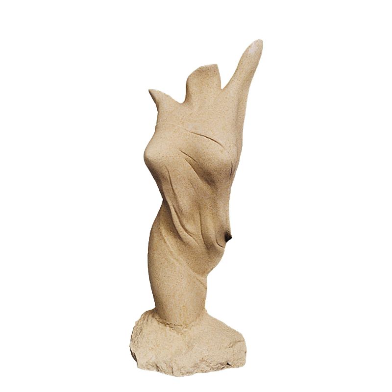 Figura astratta in pietra come decorazione da giardino esclusiva