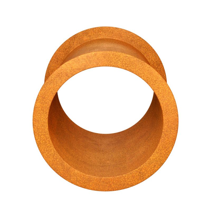 Cortenstahl Deko-Ring funktionales Outdoor-Regal für Holz, Pflanzen & Accessoires