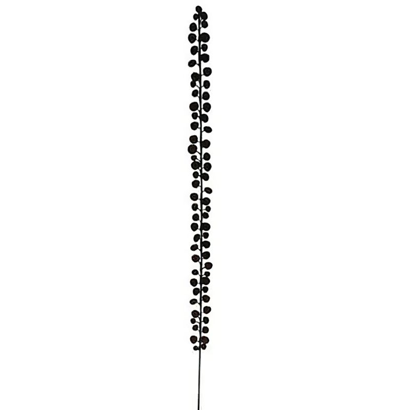 Spirale en fil métallique ornée de boules noires, décoration exclusive pour jardin