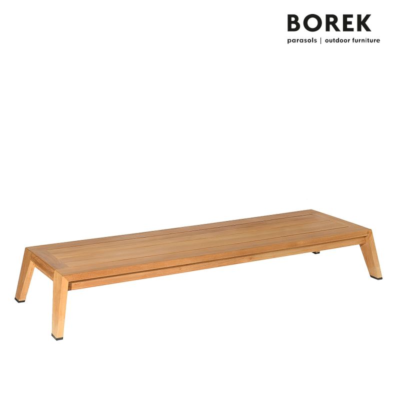 Table basse moderne en bois, idéale pour meubles de jardin exclusifs