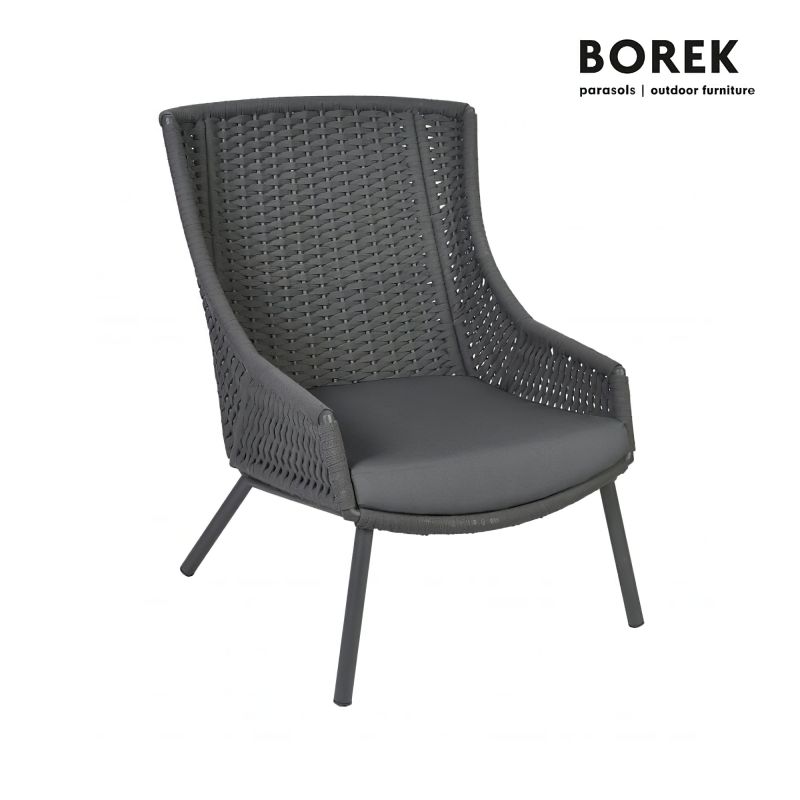 Poltrona da giardino moderna con design ergonomico e materiale resistente alle intemperie